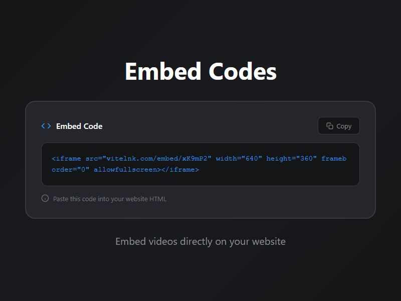 Embed Videos with Password Protection & Analytics | vitelnk